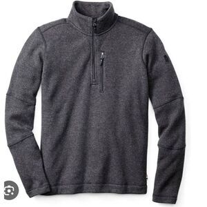 Smartwool Men's Hudson Trail Fleece Half Zip Sweater  in grey sz Medium